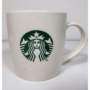 Starbucks Paw Prints 2020 White Coffee Mug/Tea Cup 12oz EXCELLENT CONDITION!!!